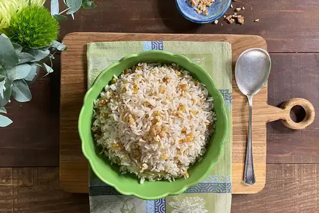 Arroz com nozes