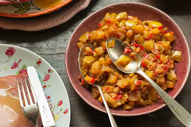Chutney de maçã-verde