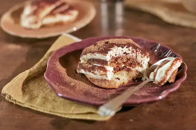 Tiramisu no prato