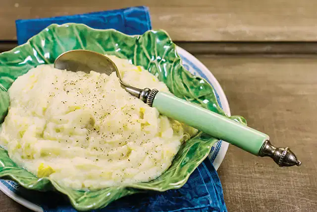 Purê de batata com alho-poró
