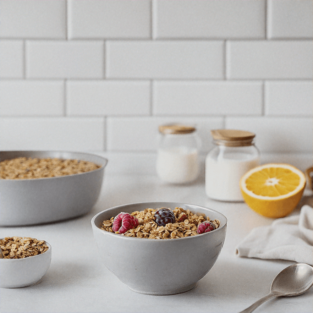 Iogurte Natural com Frutas e Granola Iogurte Natural com Frutas e Granola